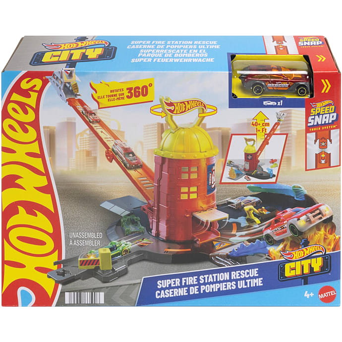 Hot Wheels Super Fire Station Rescue legesæt