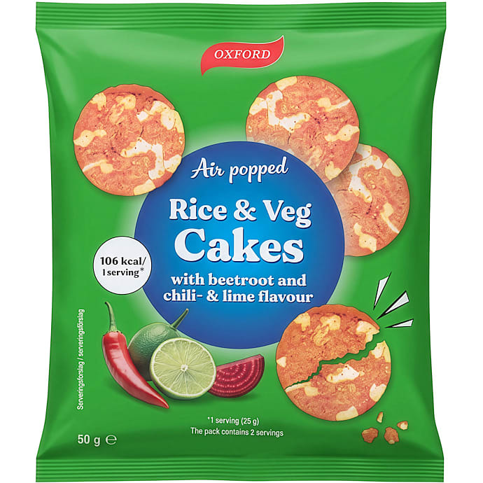 Riskager m. rødbede-, chili- og lime smag