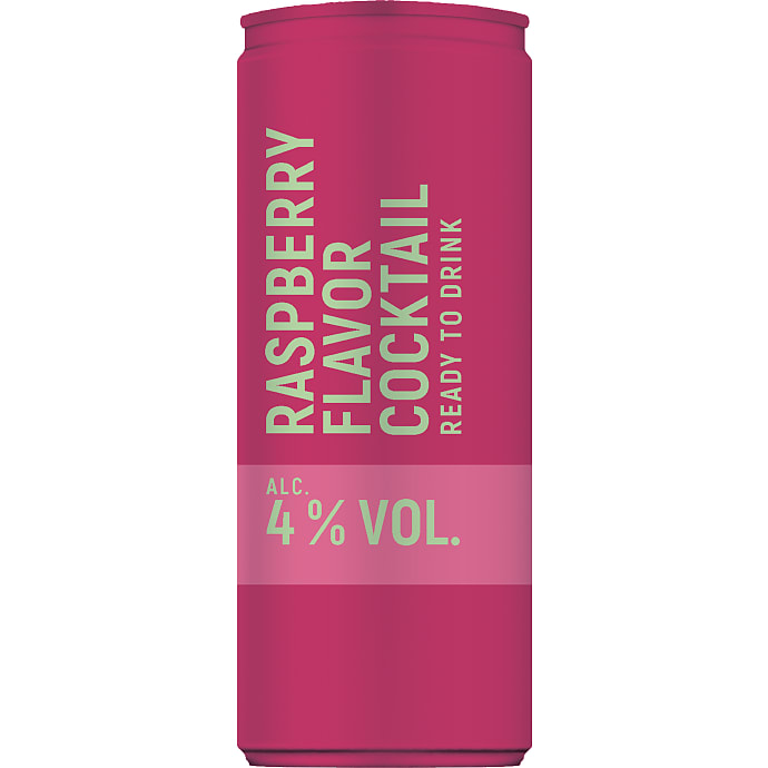 Cocktail m. hindbærsmag 250 ml