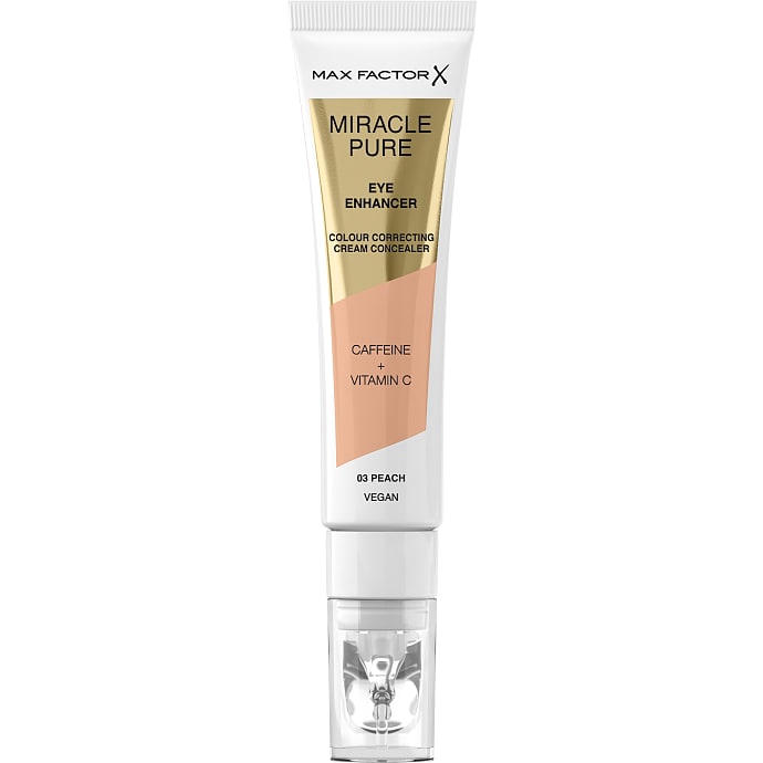 Øjencreme m. concealer 03 Peach m. koffein og C-vitamin