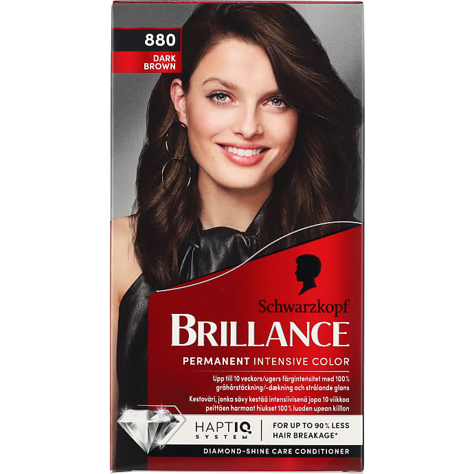 Permanent hårfarve 880 Dark Brown m. serum