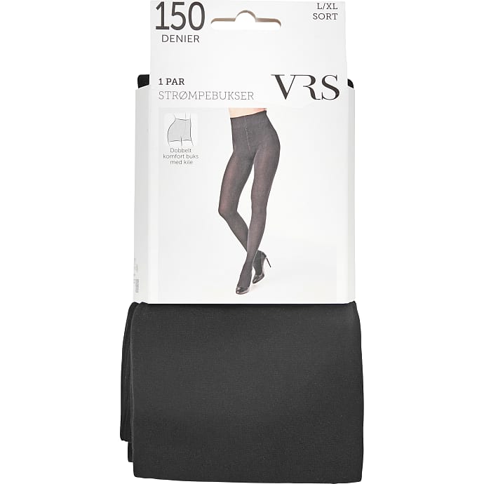 VRS Woman Strømpebukser Microfiber L/XL Sort