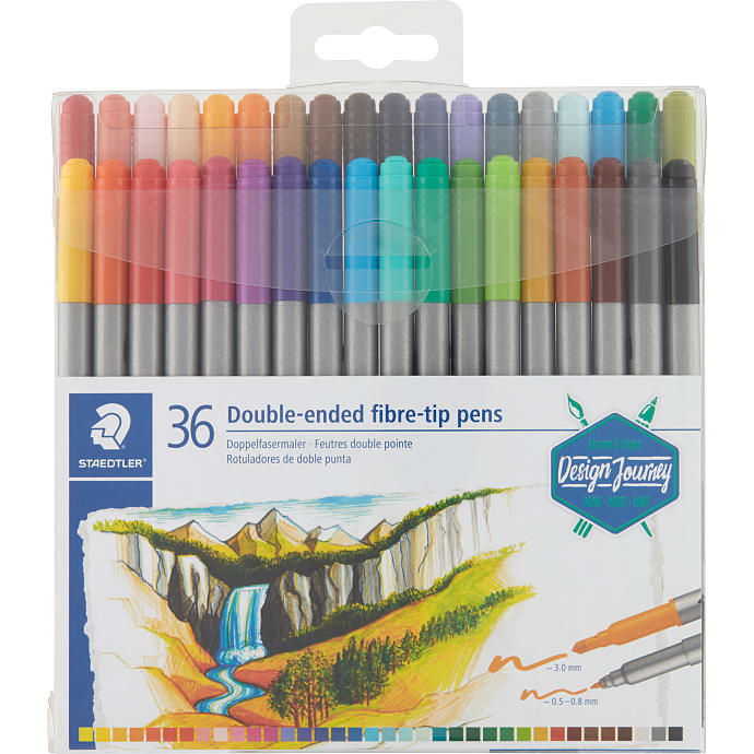 Staedtler duo tusser. 36 pak ass.