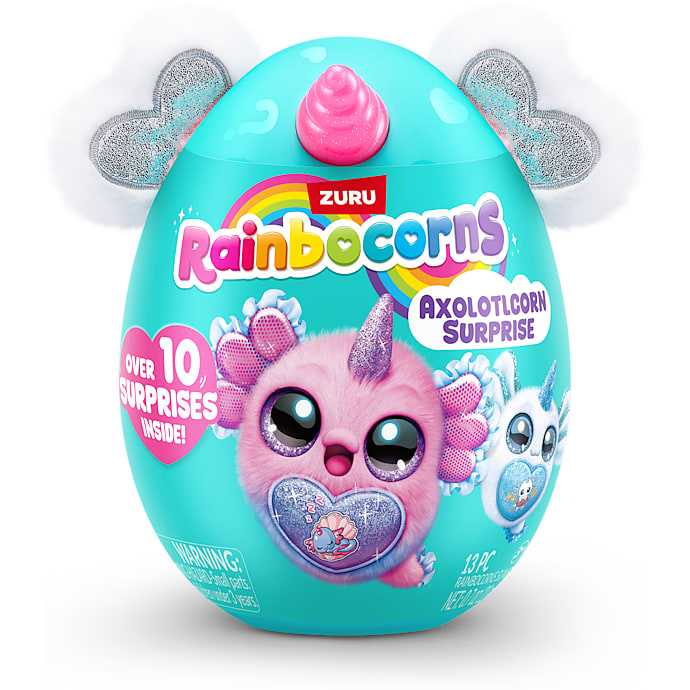Rainbocorns Axolotlcorn plysdyr – flere varianter – assorteret