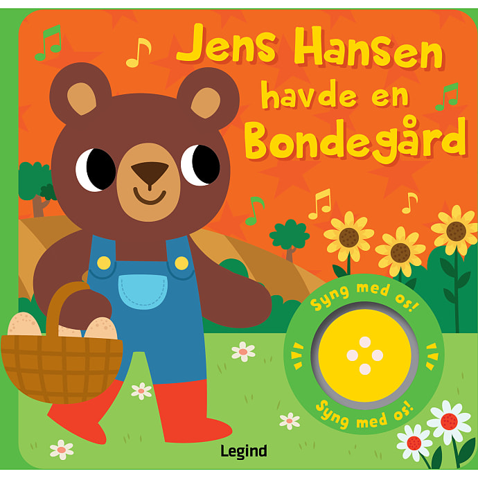 Legind Jens Hansen havde en bondegård - sangbog med musik