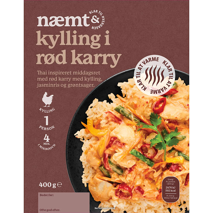 Næmt Kylling i rød karry