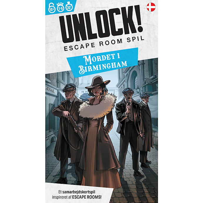 Unlock! Escape Room spil - Mordet i Birmingham