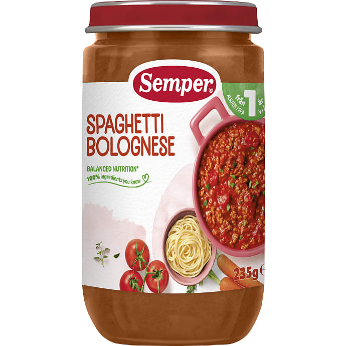 Spaghetti bolognese 12 mdr.