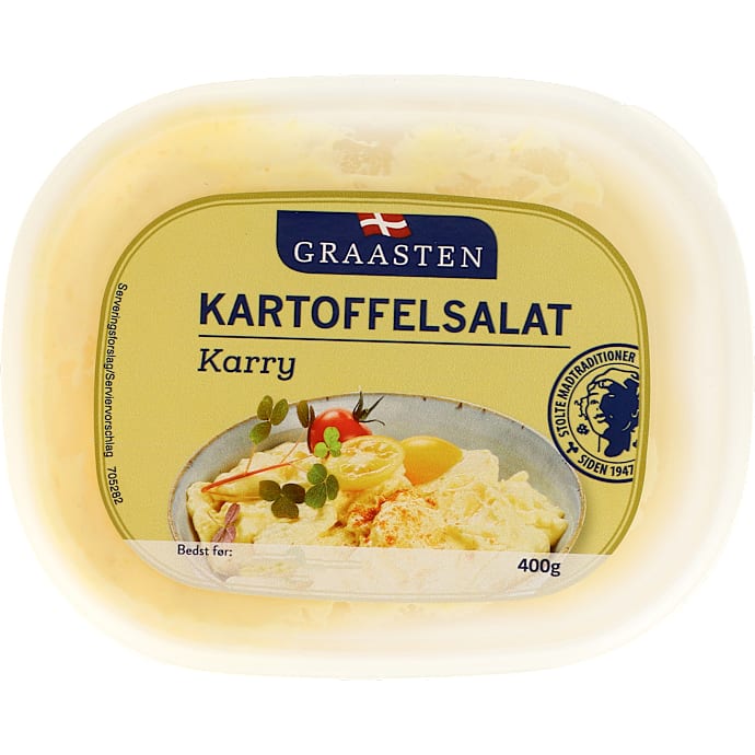 Kartoffelsalat m. karry