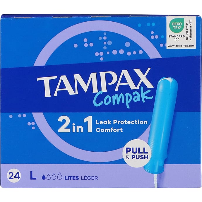 Tampax Tamponer med indføringshylster let sugevne