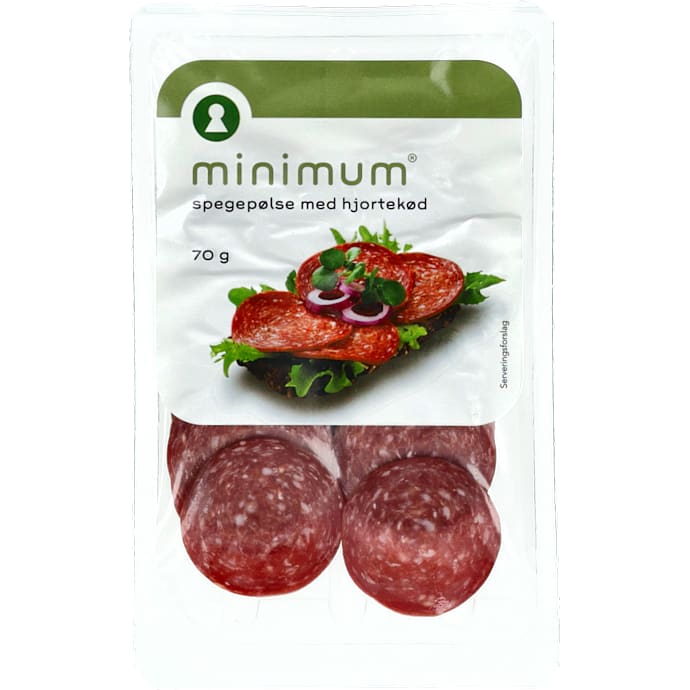 Minimum Hjortespegepølse i Skiver 70 g