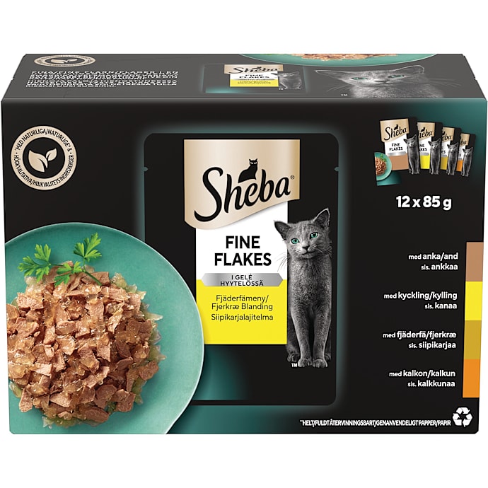 Sheba Vådfoder i gelé med fjerkræ