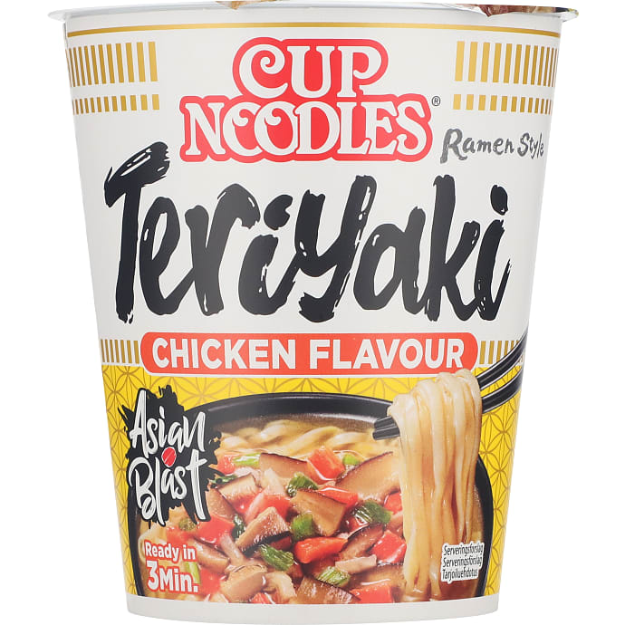 Instant kopnuder m. Teriaki og kylling