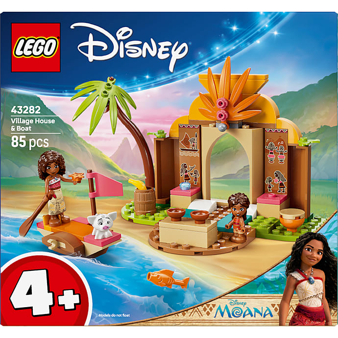 LEGO Disney Vaiana Landsbyhus og båd 43282