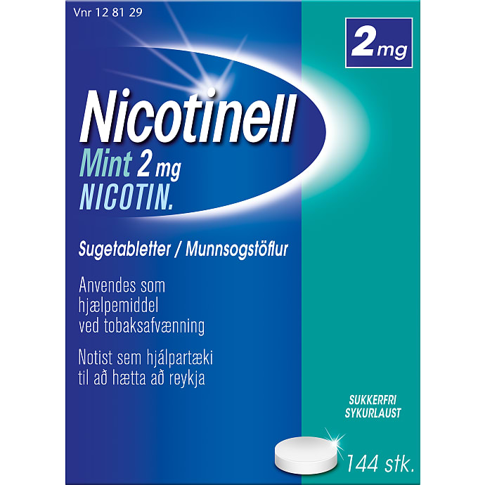 Nikotinsugetabletter mint sukkerfri