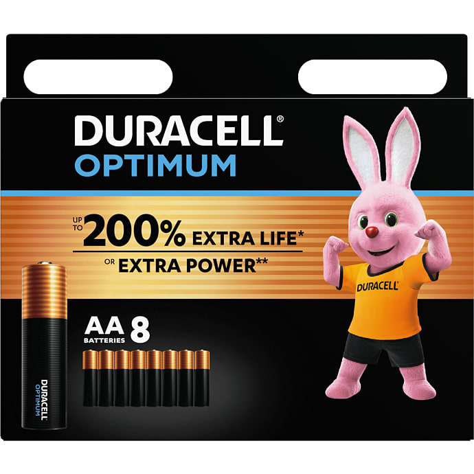 Duracell Optimum AA Batterier 8-pak
