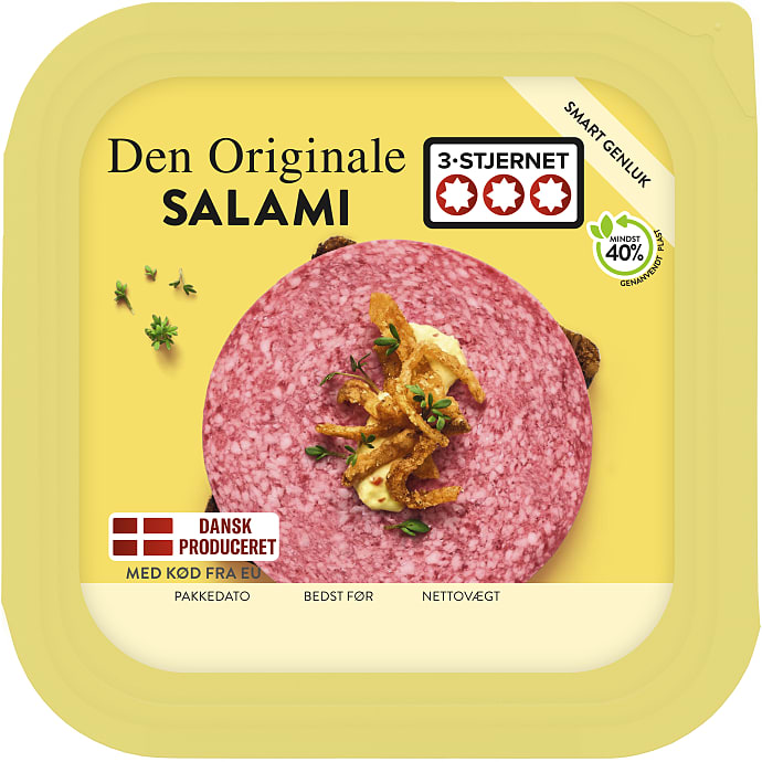 3-Stjernet Salami i skiver 200 g