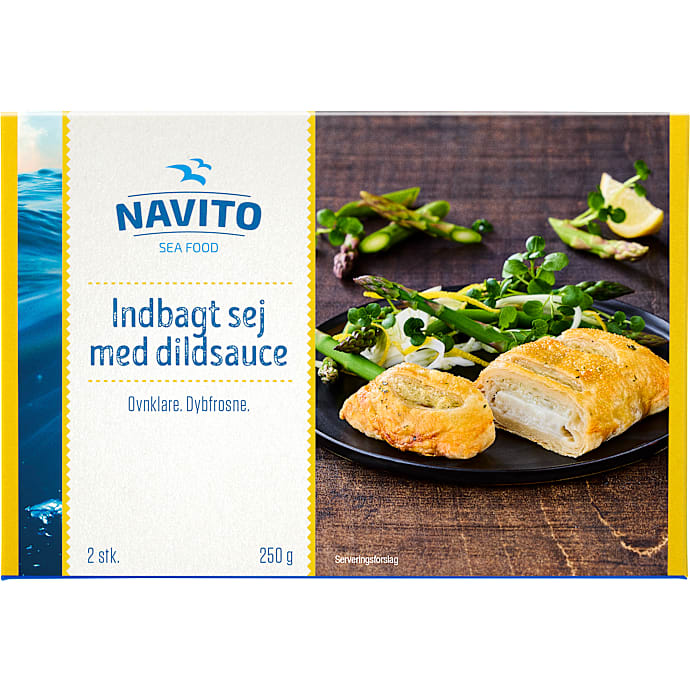 Indbagt sej m. dildsauce
