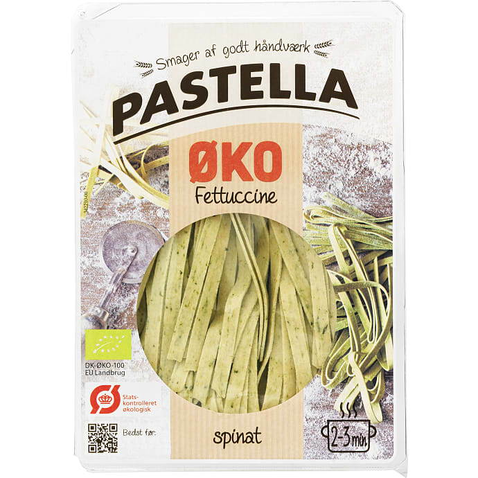 Fettuccine m. spinat øko
