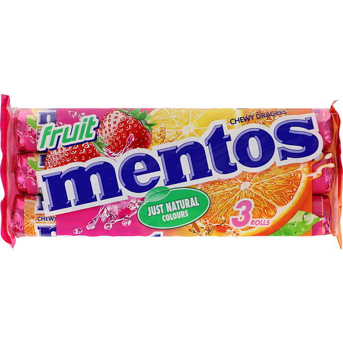 Mentos Tyggepastiller frugtsmag