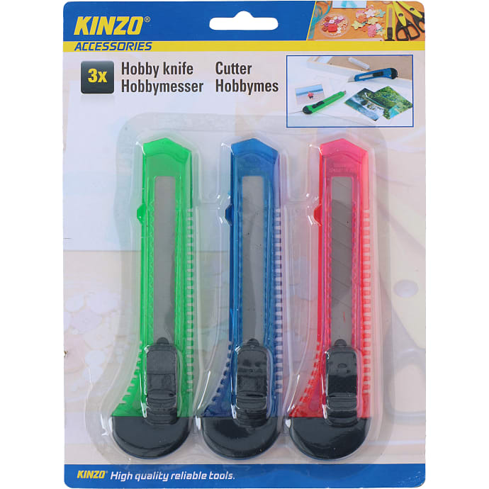 Kinzo hobbyknivsæt 3 dele