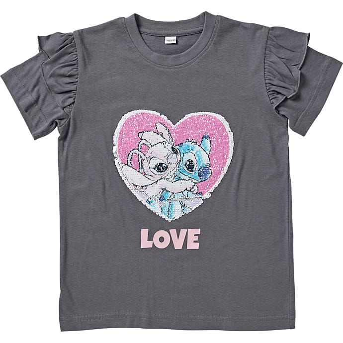 Stitch T-shirt str. 122/128 - grå