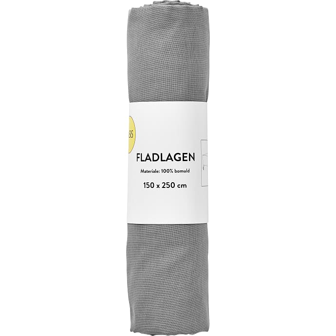 BASIS fladlagen 150x250 cm - grå