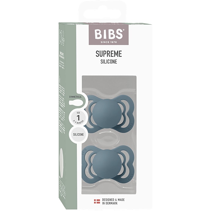Bibs Symmetriske Sutter Silikone 0-6 mdr.