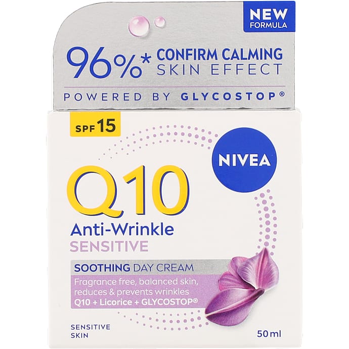 Nivea Anti-rynke dagcreme SPF15 sensitiv hud parfumefri