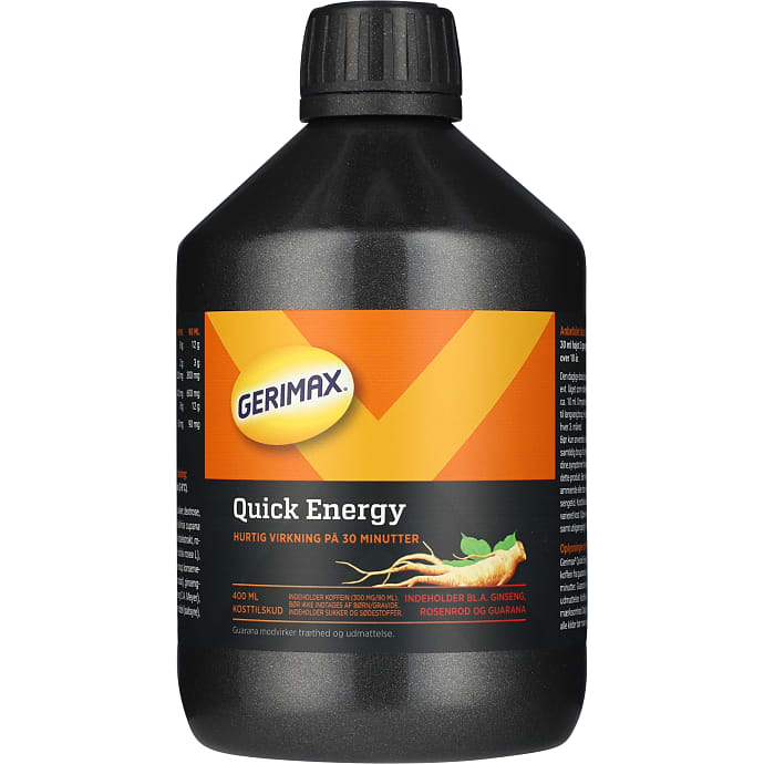 Gerimax Flydende Ginseng Guarana Rosenhрод 400 ml