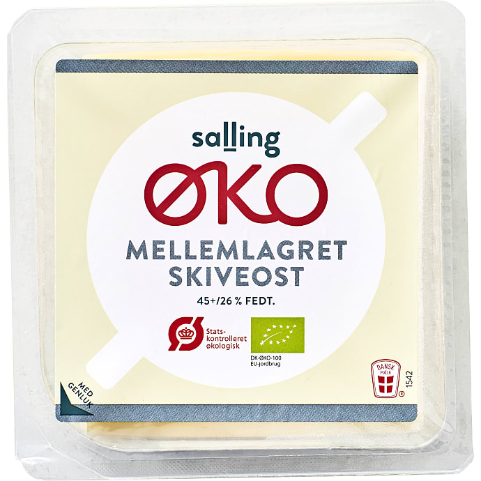 Ost i skiver mellemlagret 45+ øko