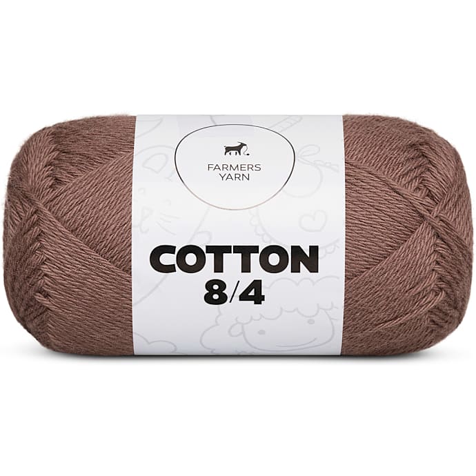 Farmers Yarn 8/4 Bomuldsgarn Lysebrun 83