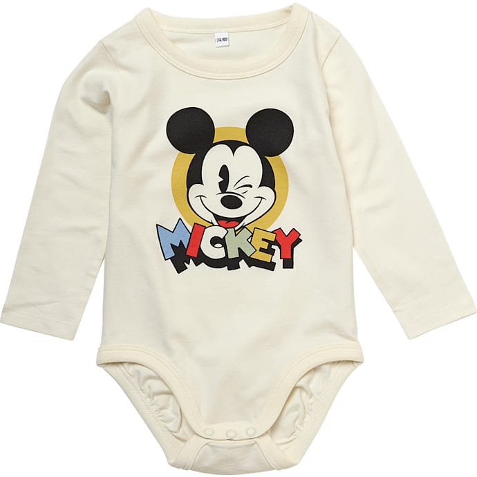 Mickey and Friends body str. 62/68 - råhvid