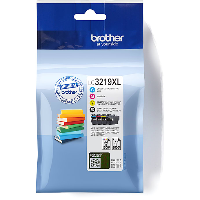 Brother LC3219XLVAL blækpatron - cyan/magenta/gul/sort