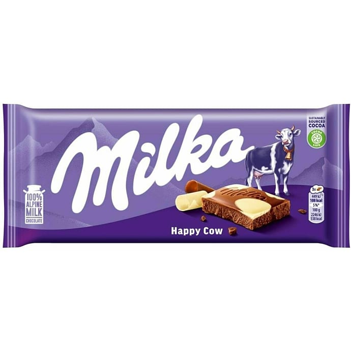 Milka Mælkechokolade med Hvid Chokolade