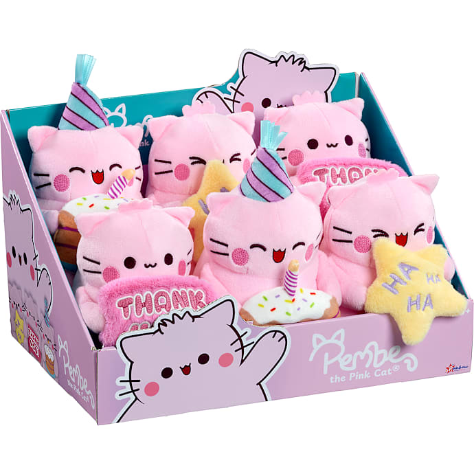 Pembe fødselsdags kat - flere varianter - assorteret