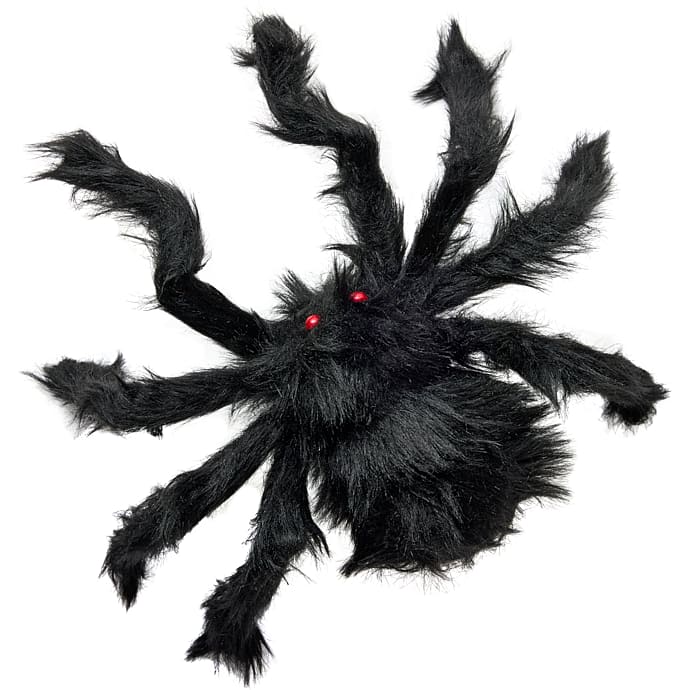 Halloween edderkop 30 cm - Sort