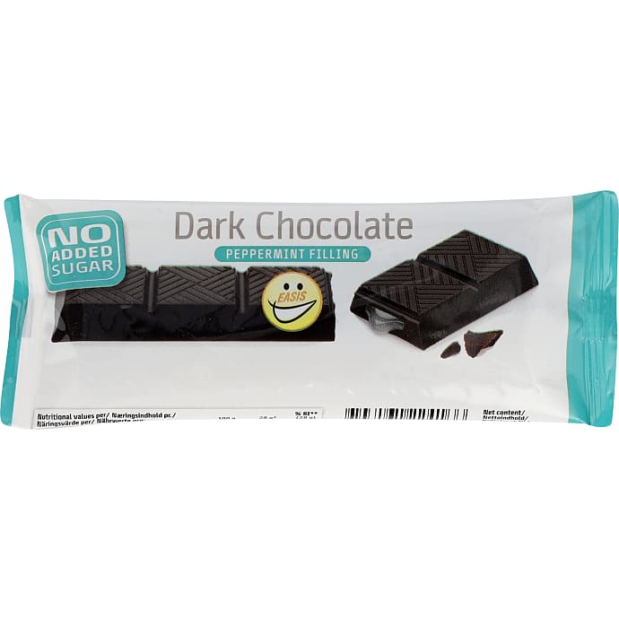Chokoladebar m. pebermynte u. tilsat sukker