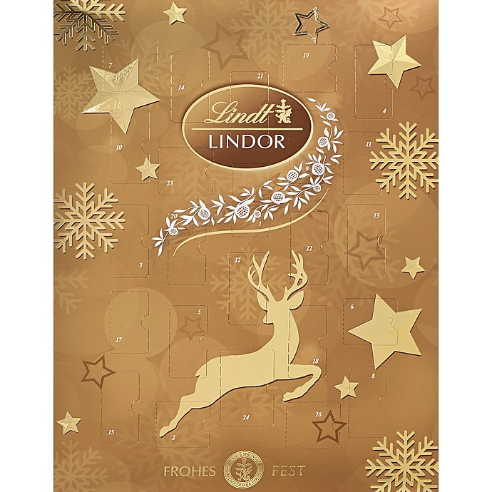 Julekalender m. blandet chokolade