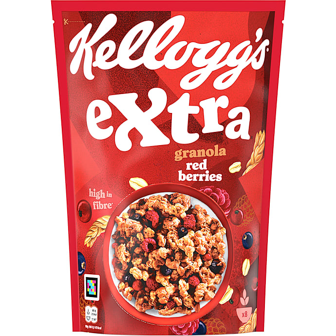 Müsli m. solbær, hindbær og ribs