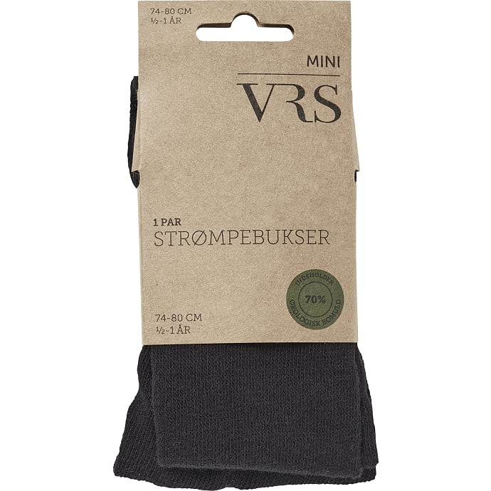 VRS Baby Strømpebukser Str. 1-2 År Sort