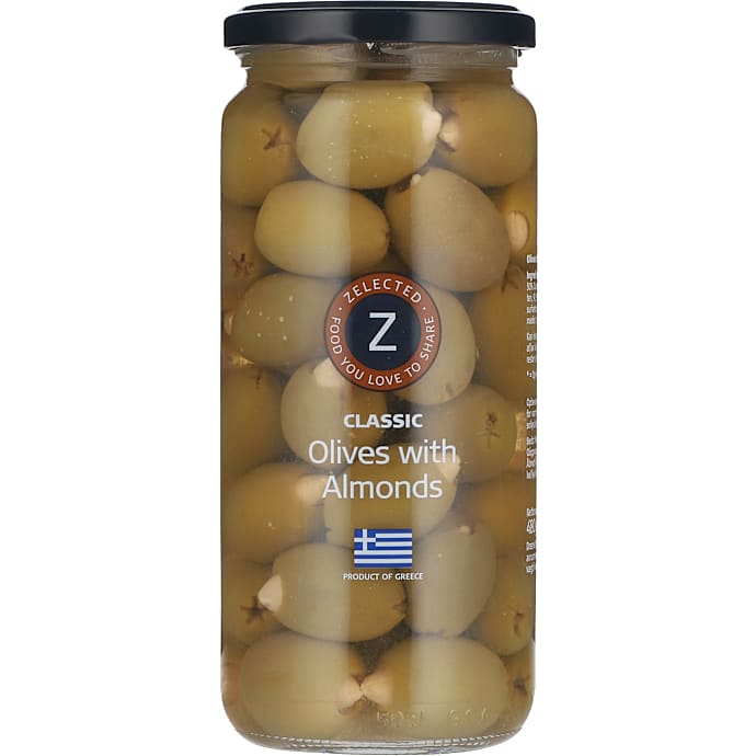 Zelected Grønne oliven m. mandler