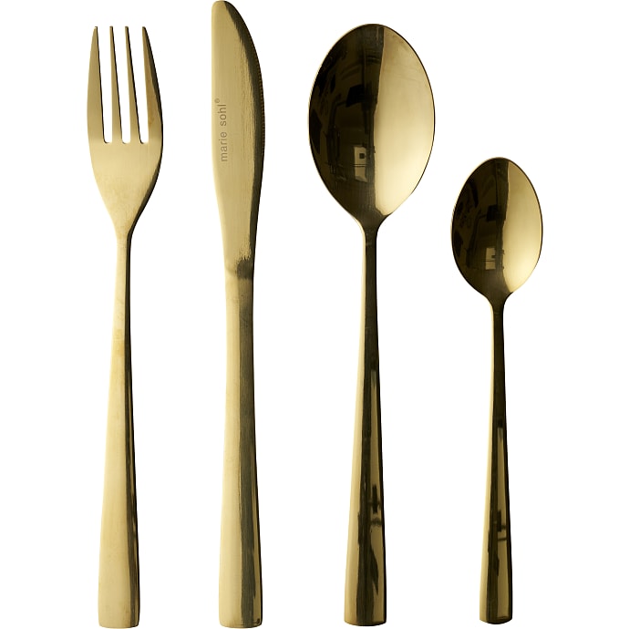 Marie Sohl 16 dele bestiksæt - Shiny guld