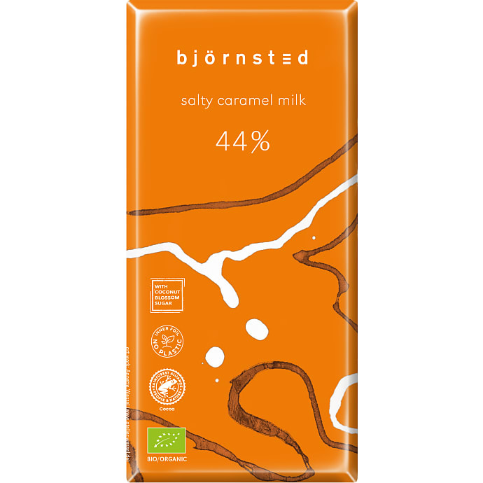 Mælkechokolade 31% kakao m. karamel og salt øko