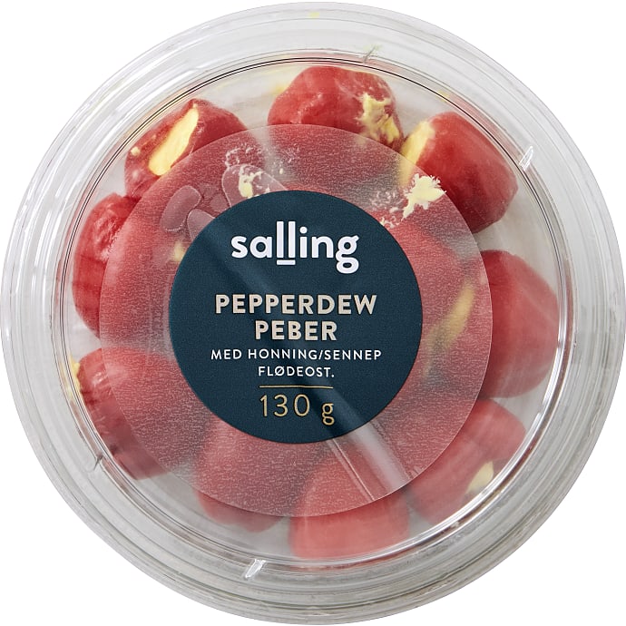 Salling Fyldte røde peberfrugter m. honning, sennep og mango flødeost