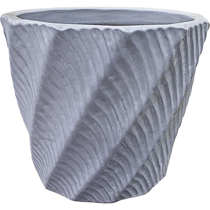 Volano krukke – grå - Ø: 23 x H: 20 cm