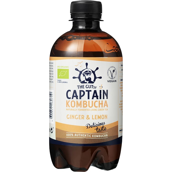 Kombucha m. ingefær- og citronsmag øko