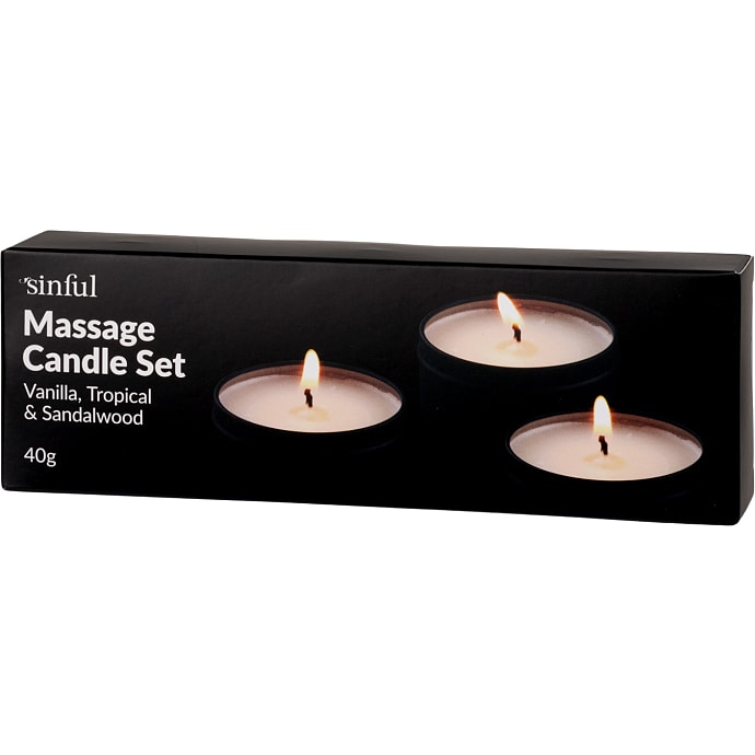 Sinful Massagelys Sæt
