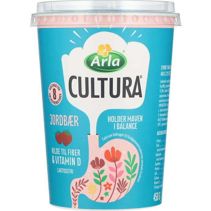 Yoghurt m. jordbær 2,2% fedt