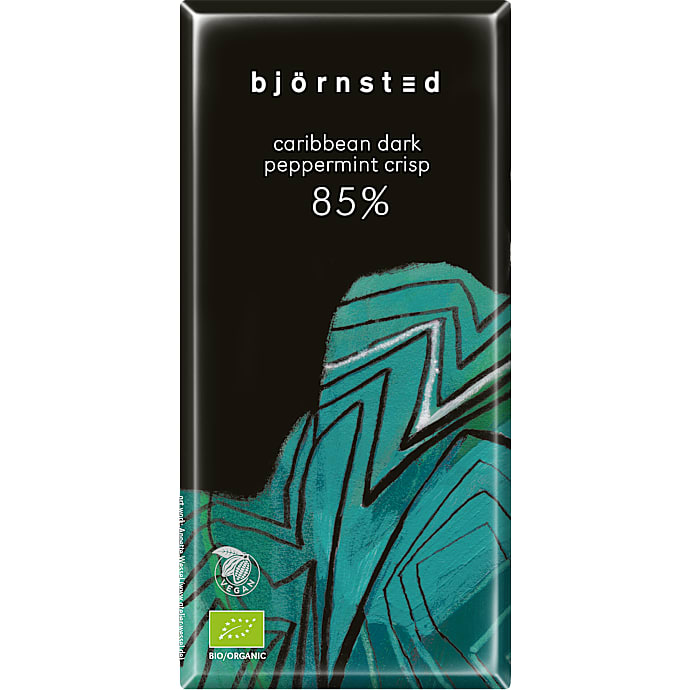 Björnsted Mørk Chokolade 85% Kakao Mint Øko